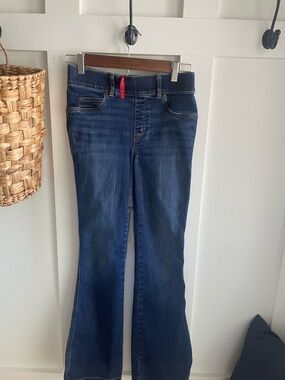 SPANX Dark Blue Stretch Flare Jeans